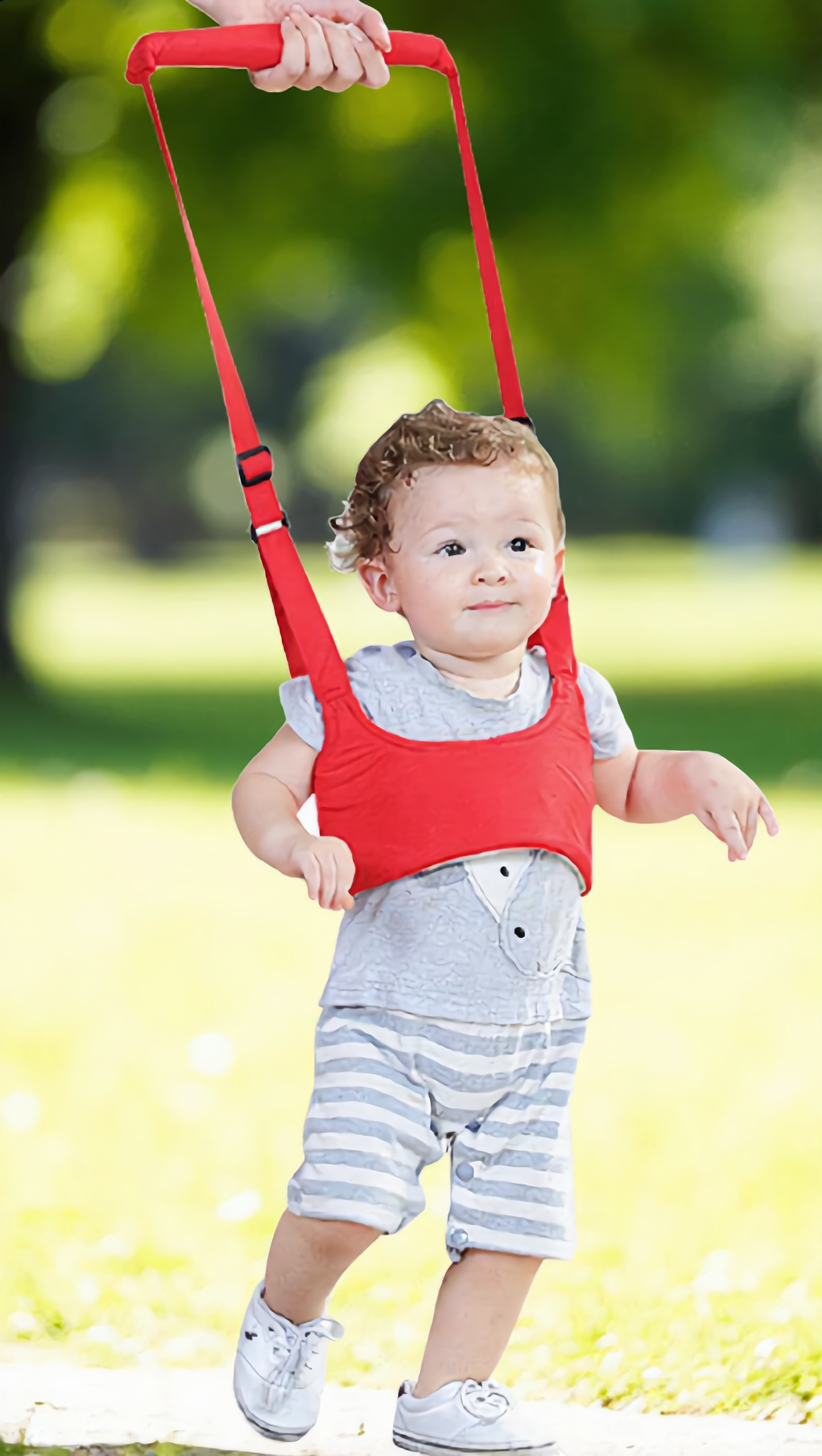 Baby Belt Walker Baby Walking Harness Handheld Baby Walker, Adjustable Toddler Walking Assistant Walking Helper for Infant Child, Breathable Stand Up and Walking Learning Helper for Boys Girls