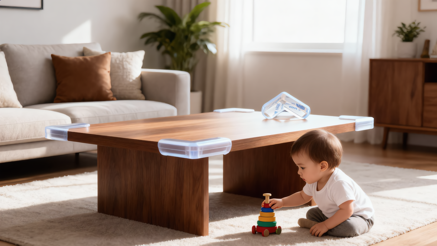 4(PCS) Silicone Table Corner Protector for Kids Safety Table Corner Covers for Glass Table - Baby Safety Equipment