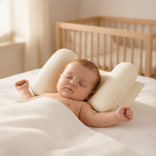 Baby Head Shaping Pillow – Adjustable Memory Foam Pillow for Flat Head Prevention